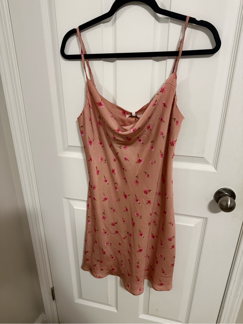 Blush Pink Floral Slip Dress